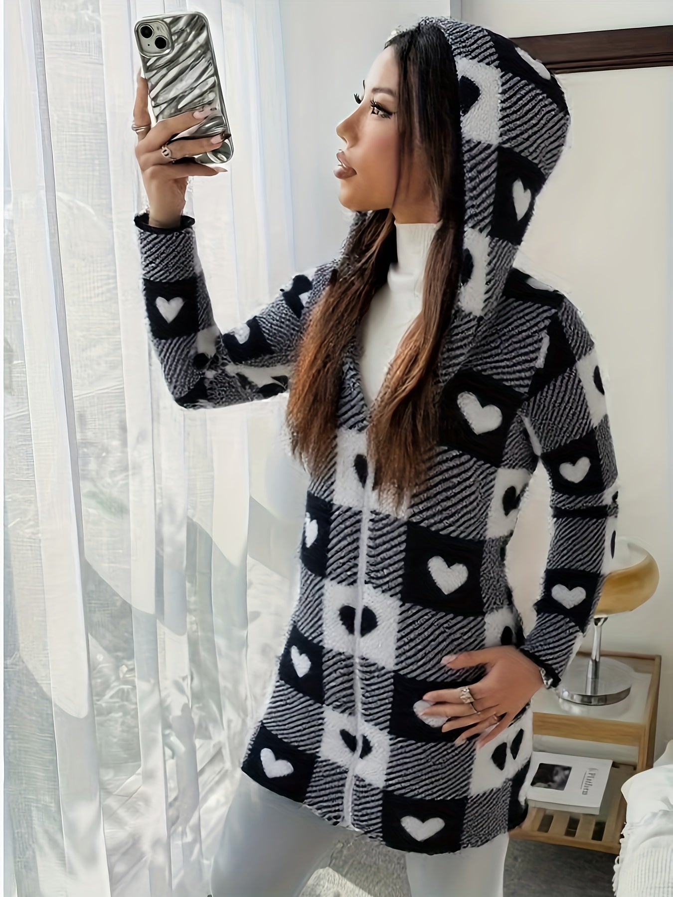 Veste Sweat à Capuche pour Femme – Élégante, Douce et Idéale pour l’Automne-Hiver