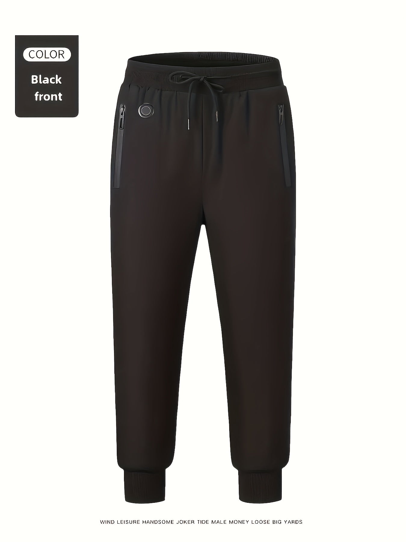 Pantalon de Sport Chauffant – 12 Zones, Cordon et Poches Zippées (Sans Batterie)