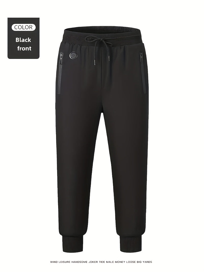 Pantalon de Sport Chauffant – 12 Zones, Cordon et Poches Zippées (Sans Batterie)
