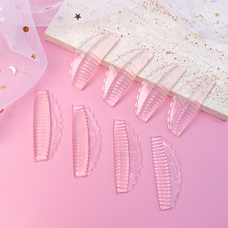 Set de 8 Pads de Rehaussement de Cils – Silicone Hypoallergénique Réutilisable
