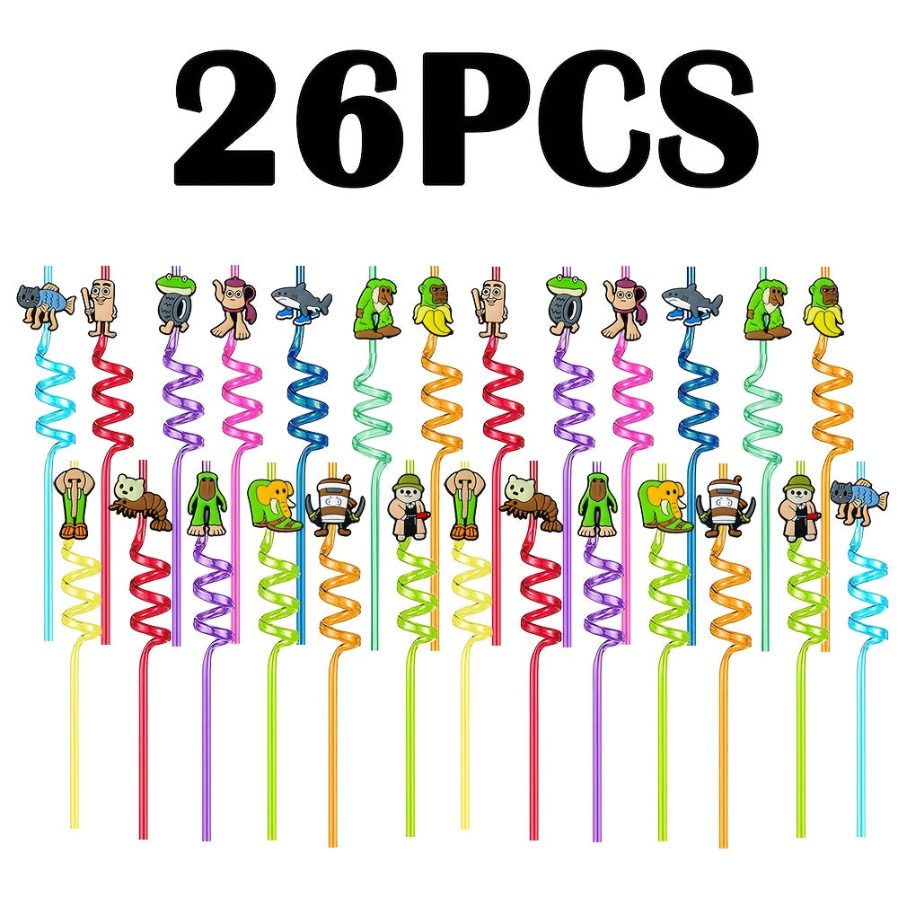 Set 13/26 Attaches Déco pour Pailles – Thème Brainrot Sahur & Tralalero by LSDLBoutique.ch