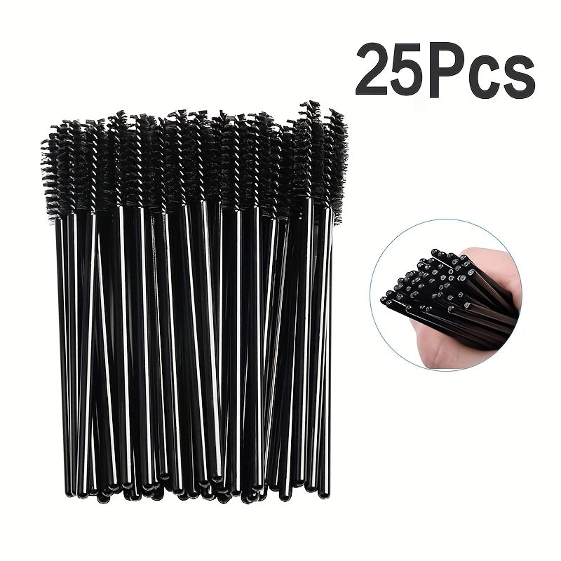 Brosses Cils & Sourcils Jetables – Lot de 25 Pièces Professionnelles