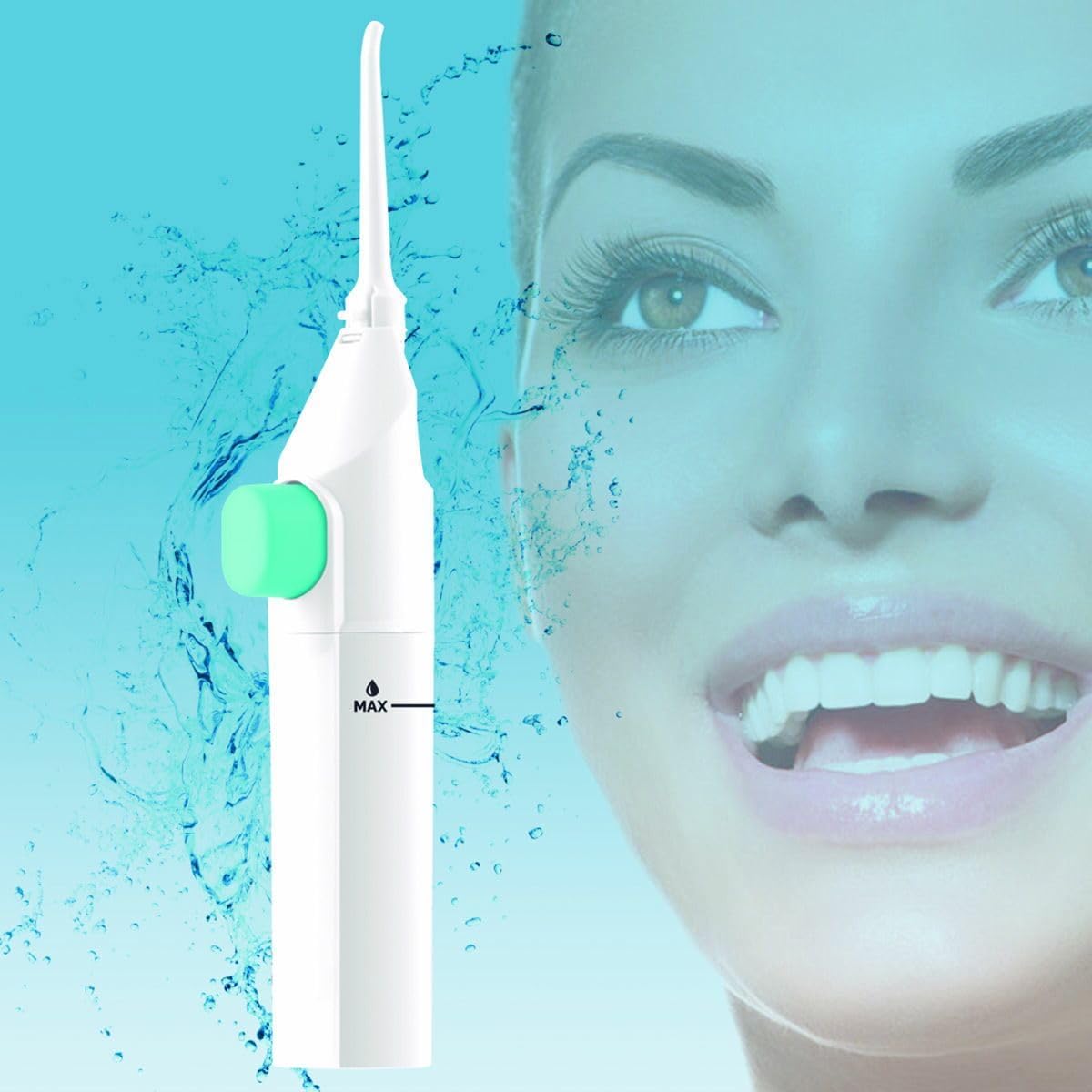 InnovaGoods® Irrigateur dentaire Wothident, nettoie vos dents en profondeur et efficacement, avec 6 modes de pression et 3 embouts interchangeables, idéal pour la maison.