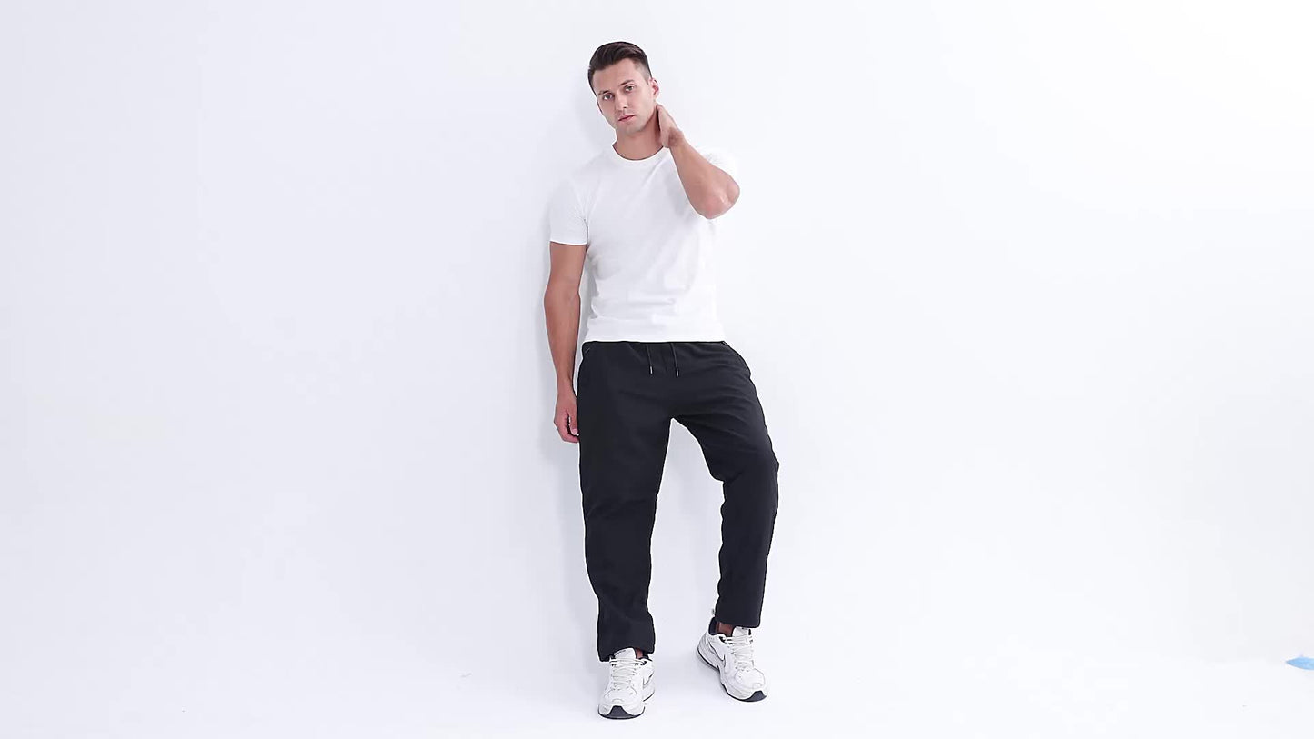 Pantalon de Sport Chauffant – 12 Zones, Cordon et Poches Zippées (Sans Batterie)