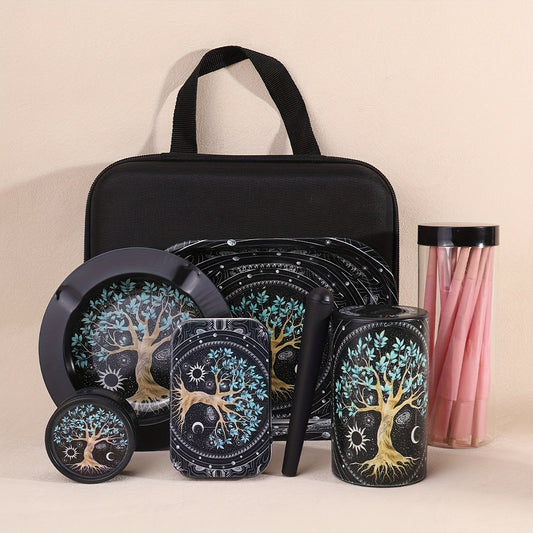 Coffret Fumeur 31pcs : Cones, Grinder, Cendrier, Boîte Métal, Accessoires by LSDLBoutique.ch
