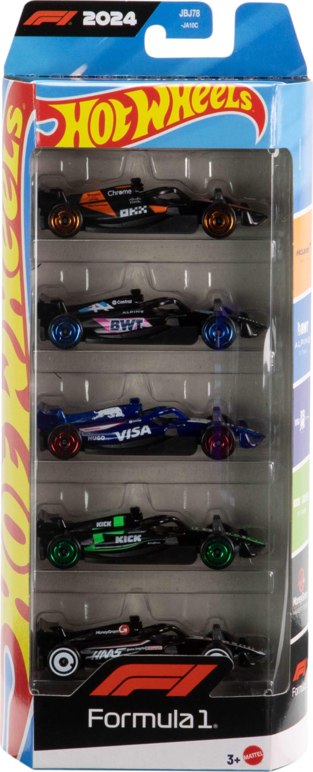 Hot Wheels Lot De 5 Voitures, Courses Extrêmes, Véhicules Jouets À L'Échelle 1:64 avec Détails Et Décors Réalistes, Voitures De Collection, Jouet pour Enfant de 3 Ans et Plus, 1806