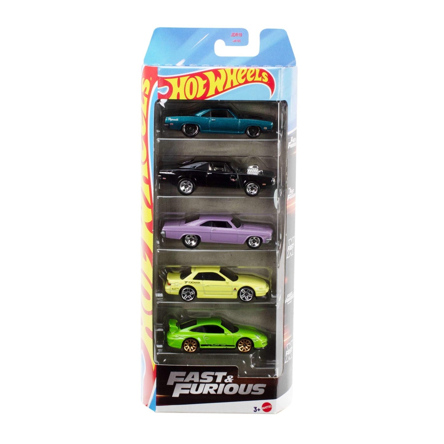 Hot Wheels Lot De 5 Voitures, Courses Extrêmes, Véhicules Jouets À L'Échelle 1:64 avec Détails Et Décors Réalistes, Voitures De Collection, Jouet pour Enfant de 3 Ans et Plus, 1806