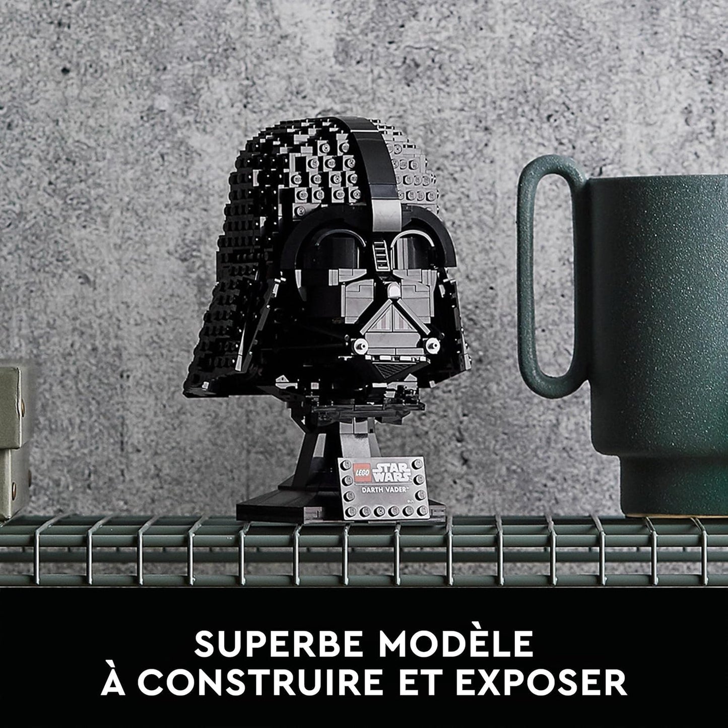 LEGO Star Wars Le Casque de Dark Vador - Kit de Construction - Maquette Adulte de Collection Inspiré du Film - Objet de Décoration et Loisirs Créatifs - Idée Cadeau pour Adultes Hommes et Femmes 75304
