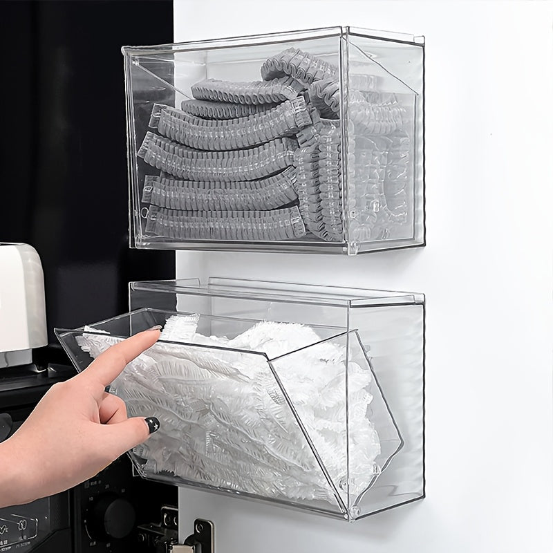 Boîte Murale Transparente de Rangement pour Chaussures – Installation Sans Perçage