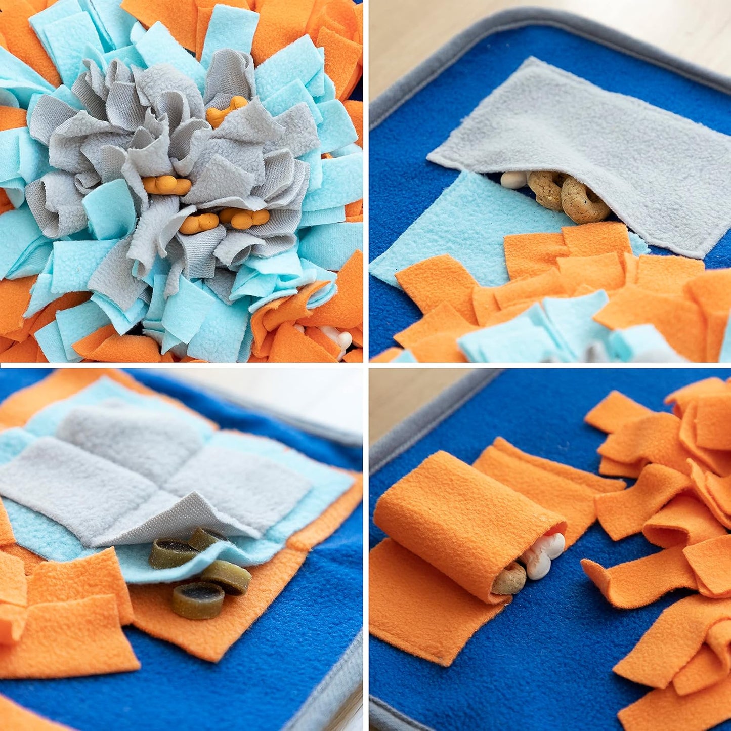 InnovaGoods® Tapis olfactif pour animaux Fooland, stimule l'odorat de votre animal et le garde occupé, avec 3 compartiments pour remplir de friandises ou de snacks, idéal pour les chiens et les chats.