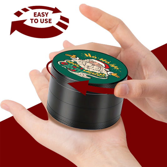 Grinder En Alliage De Zinc 4 Pièces Motif Père Noël 50 Et 63 Mm Durable Et Portable by LSDLBoutique.ch