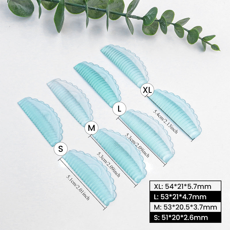 Set de 8 Pads de Rehaussement de Cils – Silicone Hypoallergénique Réutilisable