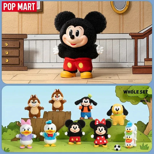 POP MART Mickey famille mignon ensemble porte-clés série boîte aveugle boîte mystère devinez sac jouet poupée mignon Anime Figure ornement de bureau by LSDLBoutique.ch