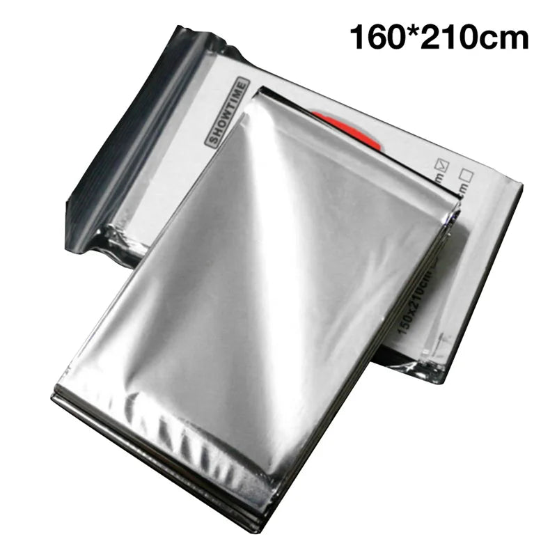 Lot de 3 Couvertures de Survie Thermiques 160×210 cm – Mylar Réfléchissant Étanche