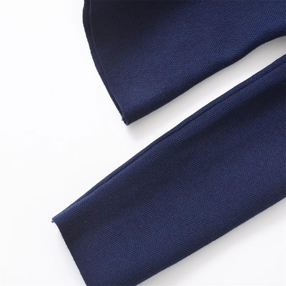 Veste Courte à Boutons Style Épuré – Printemps/Été Femme