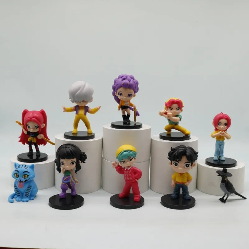 KPop chasseurs de démons dessin animé Figurine poupée jouets Mira Rumi Zoey Huntrix PVC modèle Statue Collection décoration cadeaux d'anniversaire by LSDLBoutique.ch