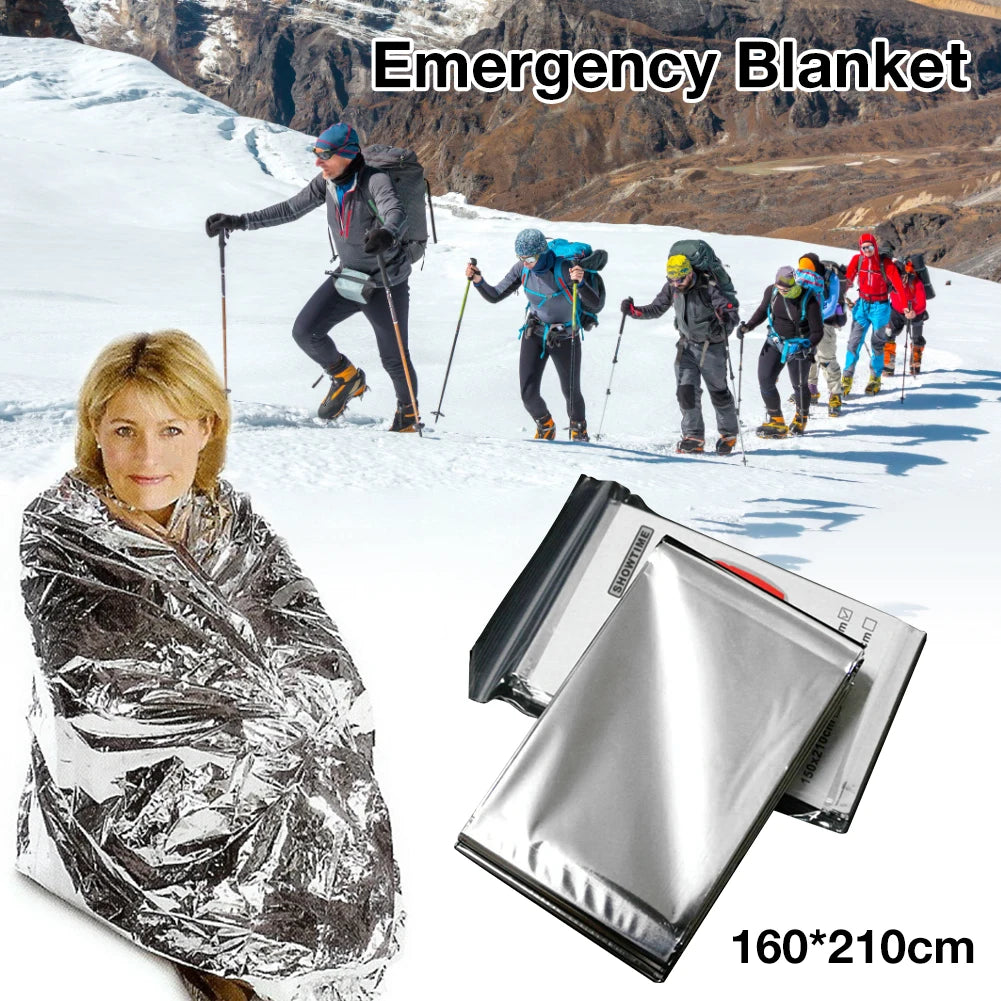 Lot de 3 Couvertures de Survie Thermiques 160×210 cm – Mylar Réfléchissant Étanche