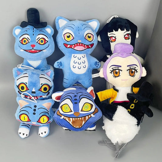 Nouveau Anime Kpop démons chasseurs en peluche mignon violet tigre noir chapeau pie monstre chasse fille groupe en peluche pour les Fans cadeaux by LSDLBoutique.ch