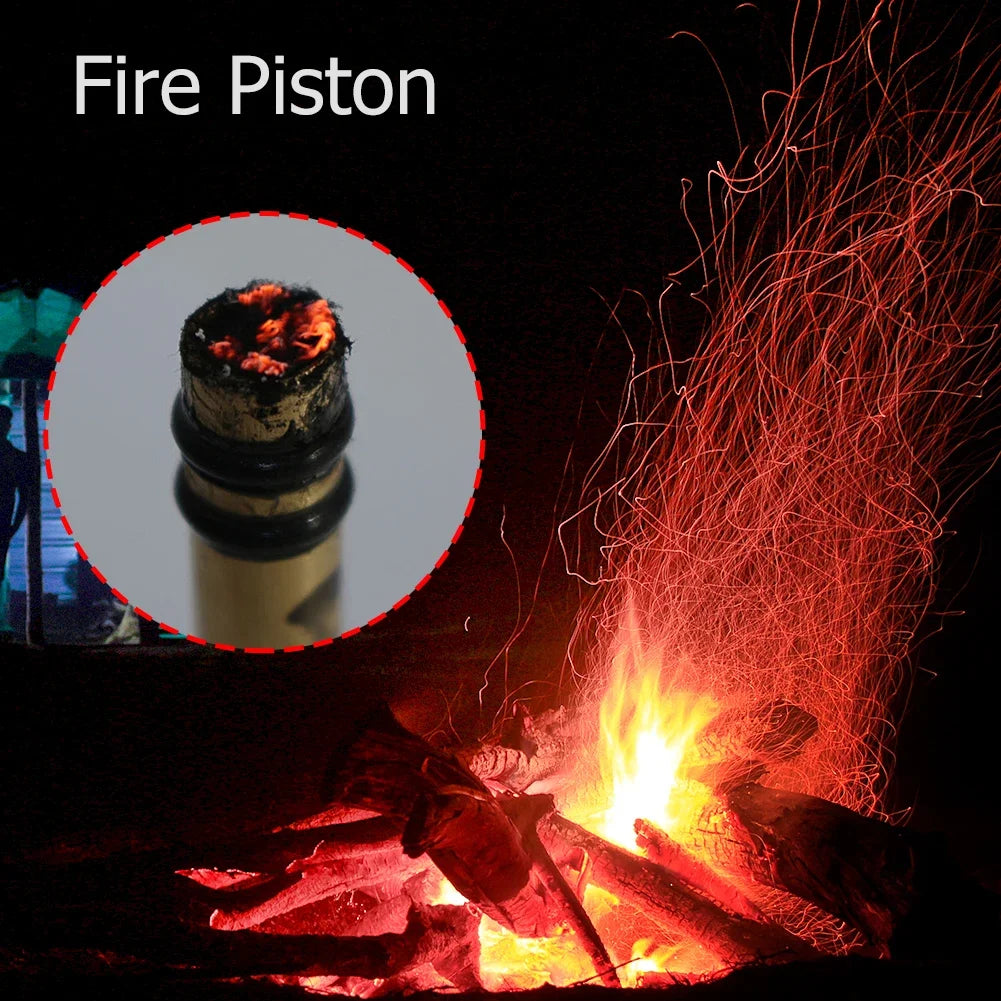 Piston à Feu en Laiton – Allume-Feu par Compression, Outdoor et Survie