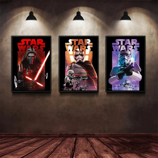 MINISO Poster Canvas Star Wars Dark Vador Et Yoda Sans Cadre Imprimé Sur Toile Premium Encres Résistantes À L Eau by LSDLBoutique.ch