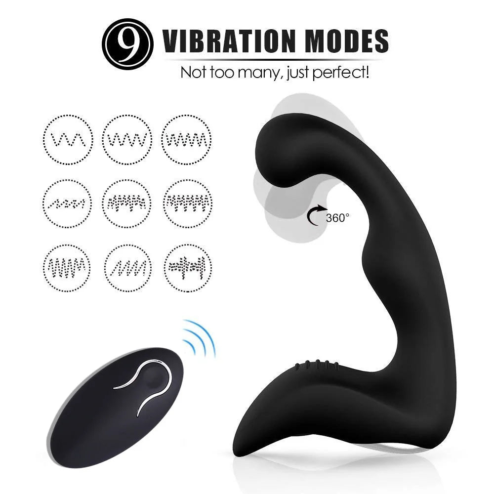 Vibromasseur Anal Télécommandé – 9 Modes de Vibration