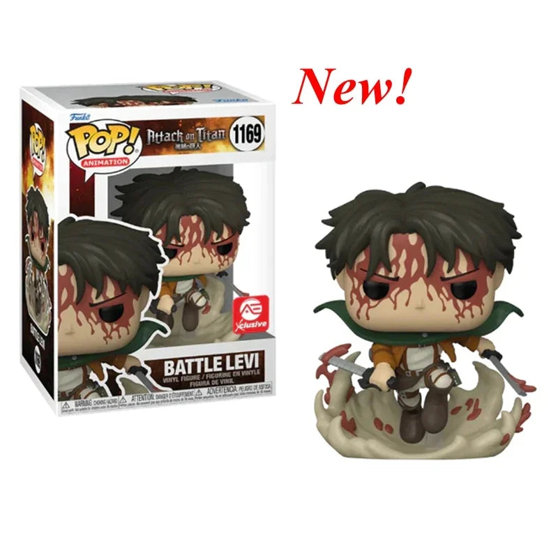 2024 La plus récente série funko pop Attack On Titan # Figurines d'action Battle Levi, jouets de Collection, cadeaux, 1169 by LSDLBoutique.ch
