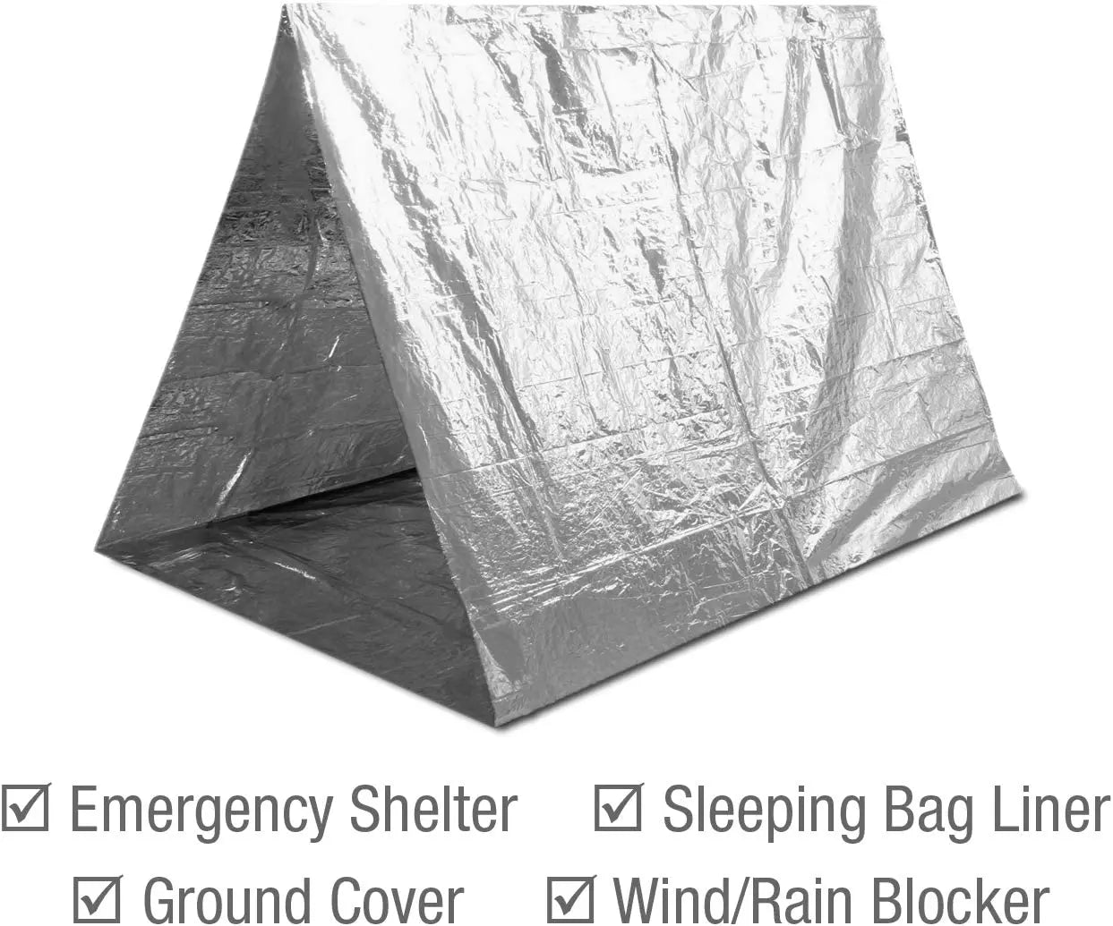 Lot de 3 Couvertures de Survie Thermiques 160×210 cm – Mylar Réfléchissant Étanche