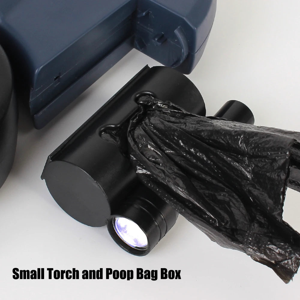 Laisse Double Rétractable pour Chiens 3m – Avec Lampe LED et Distributeur de Sacs