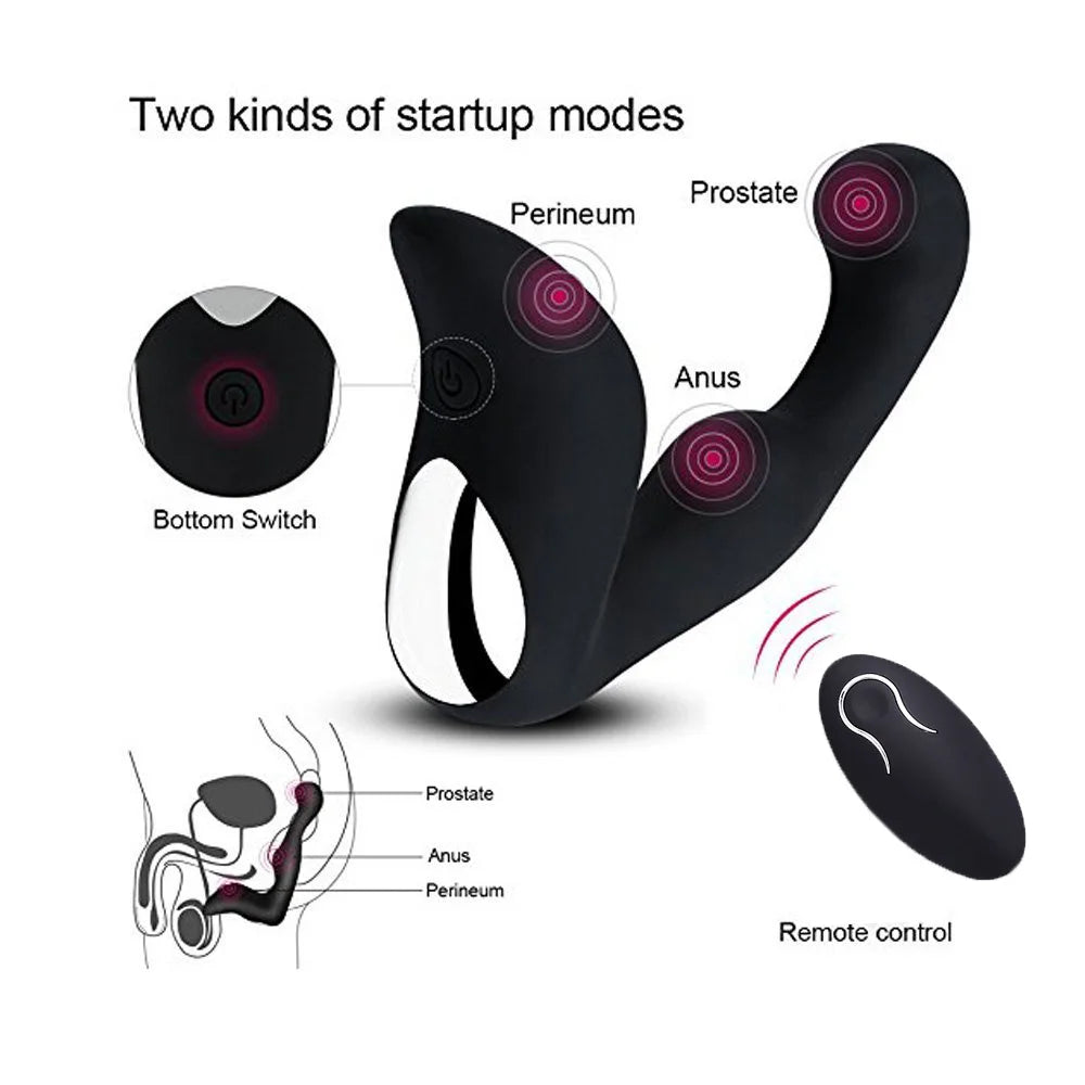 Vibromasseur Anal Télécommandé – 9 Modes de Vibration