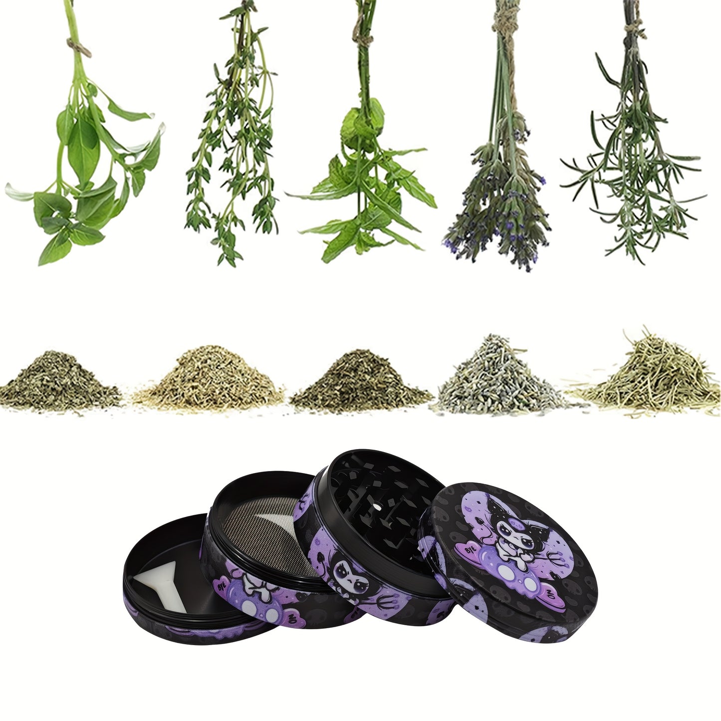 Grinder Kuromi 4 Couches Zinc Alliage Thème Anime by LSDLBoutique.ch