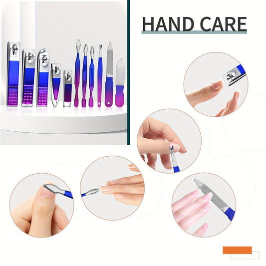 Set Manucure Pédicure Inox 6 9 26 Pièces Avec Étui Coupe-Ongles Professionnel Hygiène by LSDLBoutique.ch