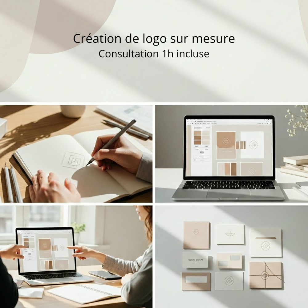 Création de Logo sur Mesure + Rendez-vous Conseil 1h