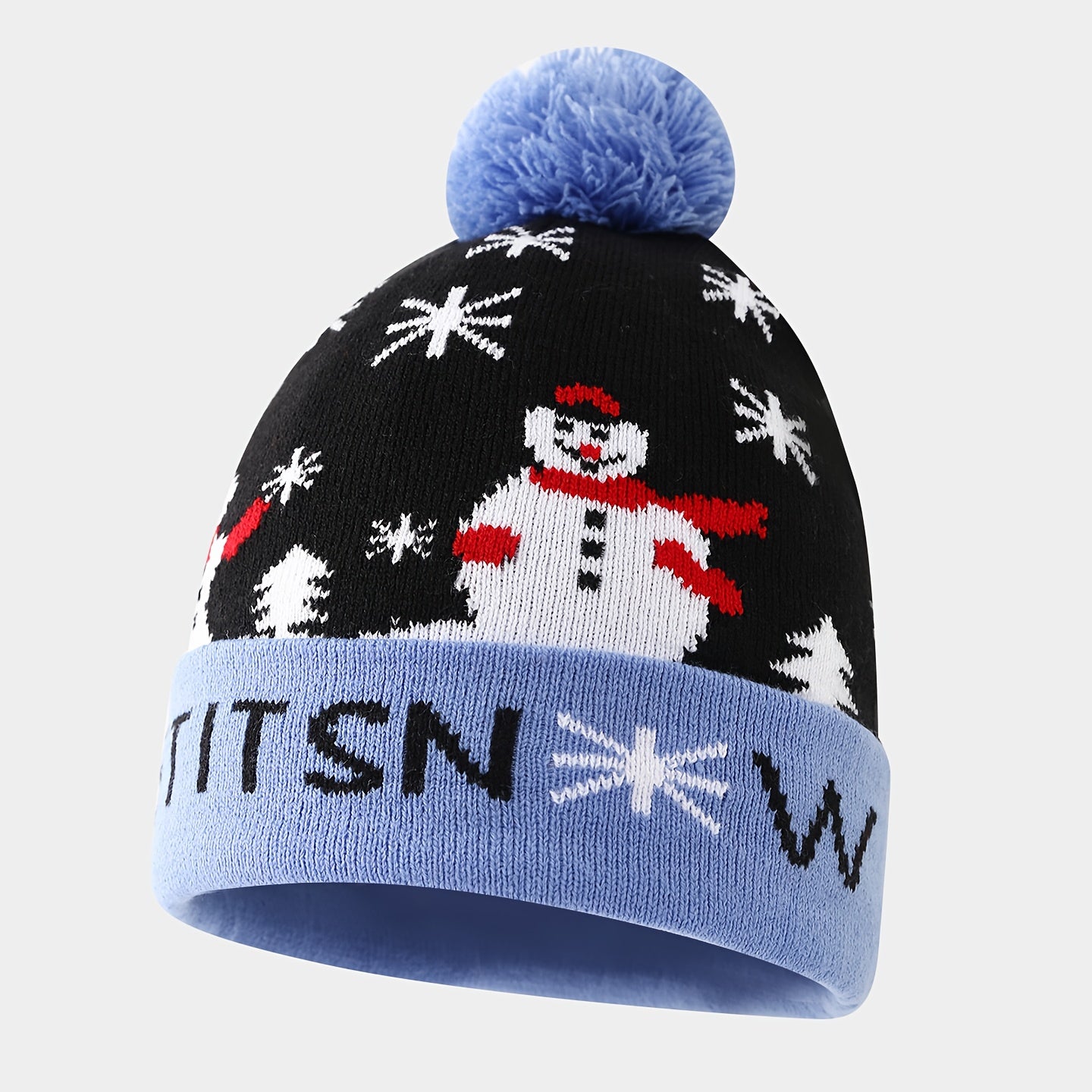 Bonnet De Noël Renne Bonhomme De Neige Sapin Avec Pompon Unisexe Édition Raffinée by LSDLBoutique.ch