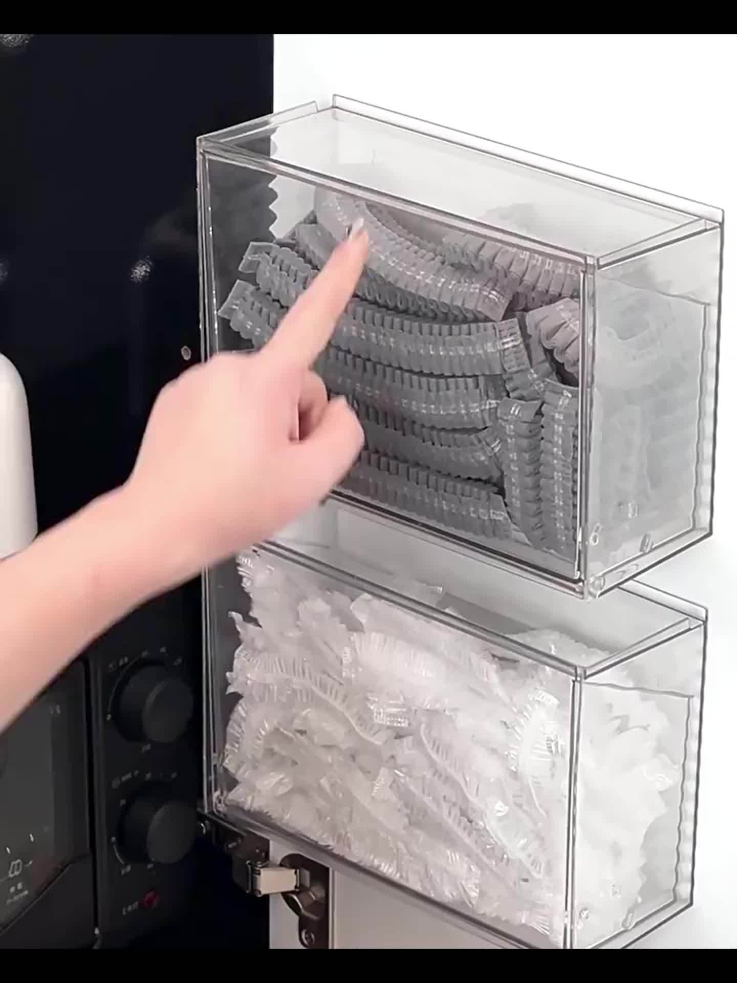 Boîte Murale Transparente de Rangement pour Chaussures – Installation Sans Perçage