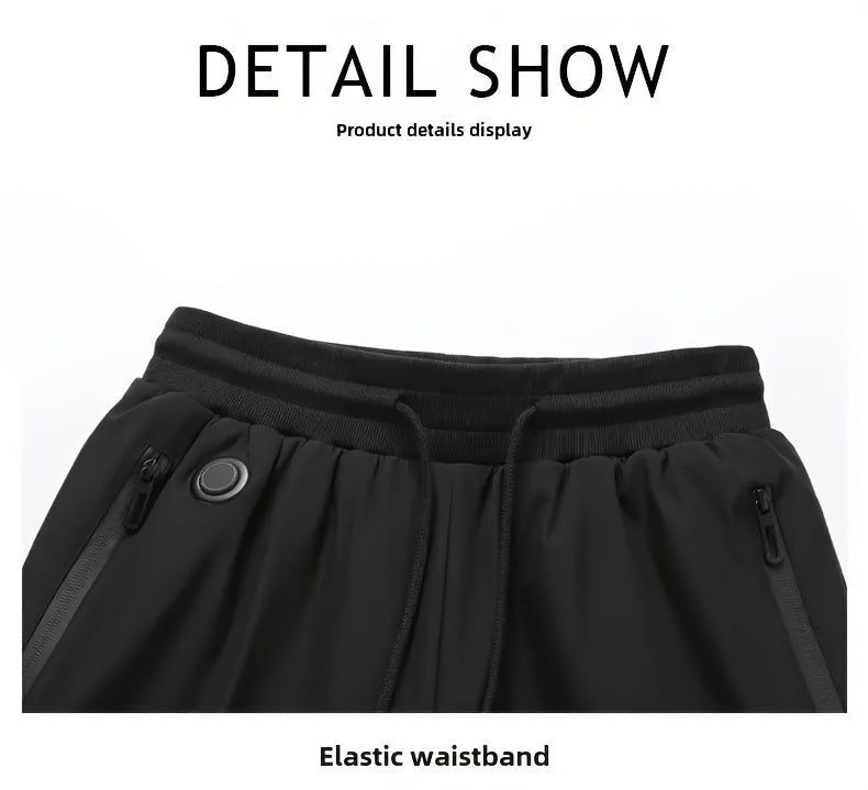Pantalon de Sport Chauffant – 12 Zones, Cordon et Poches Zippées (Sans Batterie)