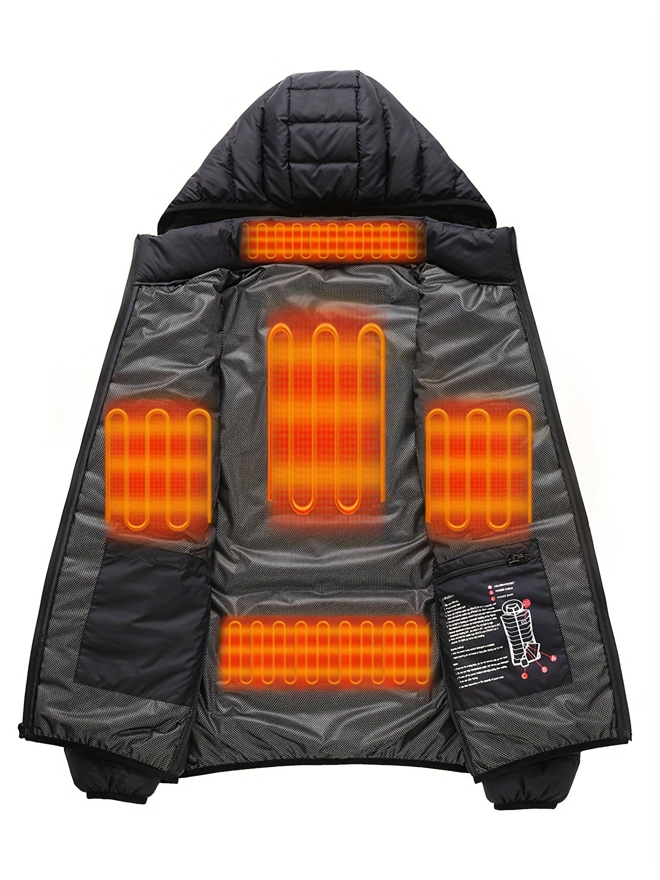Veste Chauffante Homme Légère à Capuche – Pour Randonnée & Outdoor (Sans Batterie)