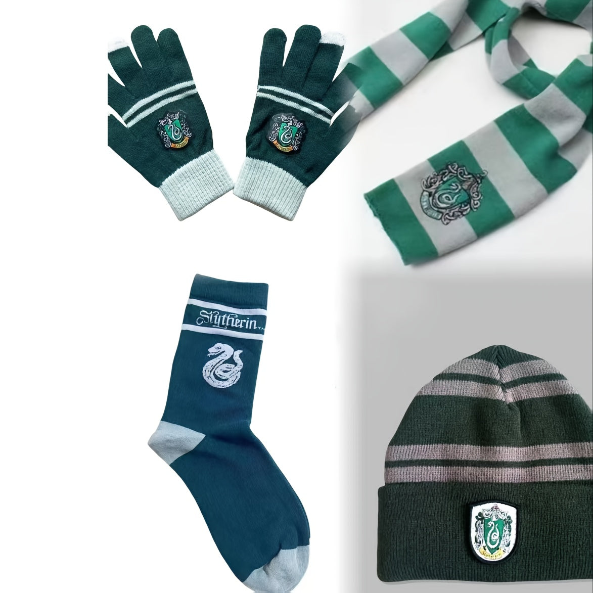 Ensemble Harry Potter 4 Pièces Écharpe Gants Chaussettes Bonnet Officiel Warner Bros Pour Fans by LSDLBoutique.ch