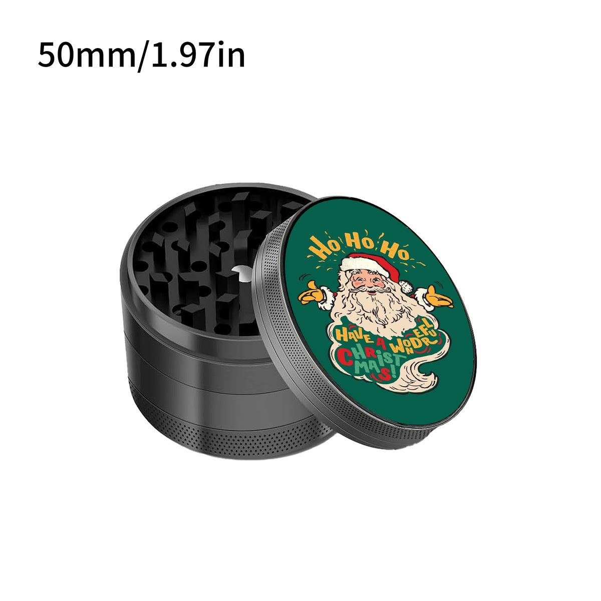 Grinder En Alliage De Zinc 4 Pièces Motif Père Noël 50 Et 63 Mm Durable Et Portable by LSDLBoutique.ch
