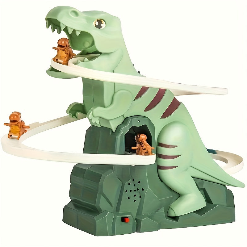 Sidimon Toboggan Dinosaure Avec Trois Voitures Dinosaures Jouet Éducatif En ABS Robuste Pour Enfant by LSDLBoutique.ch
