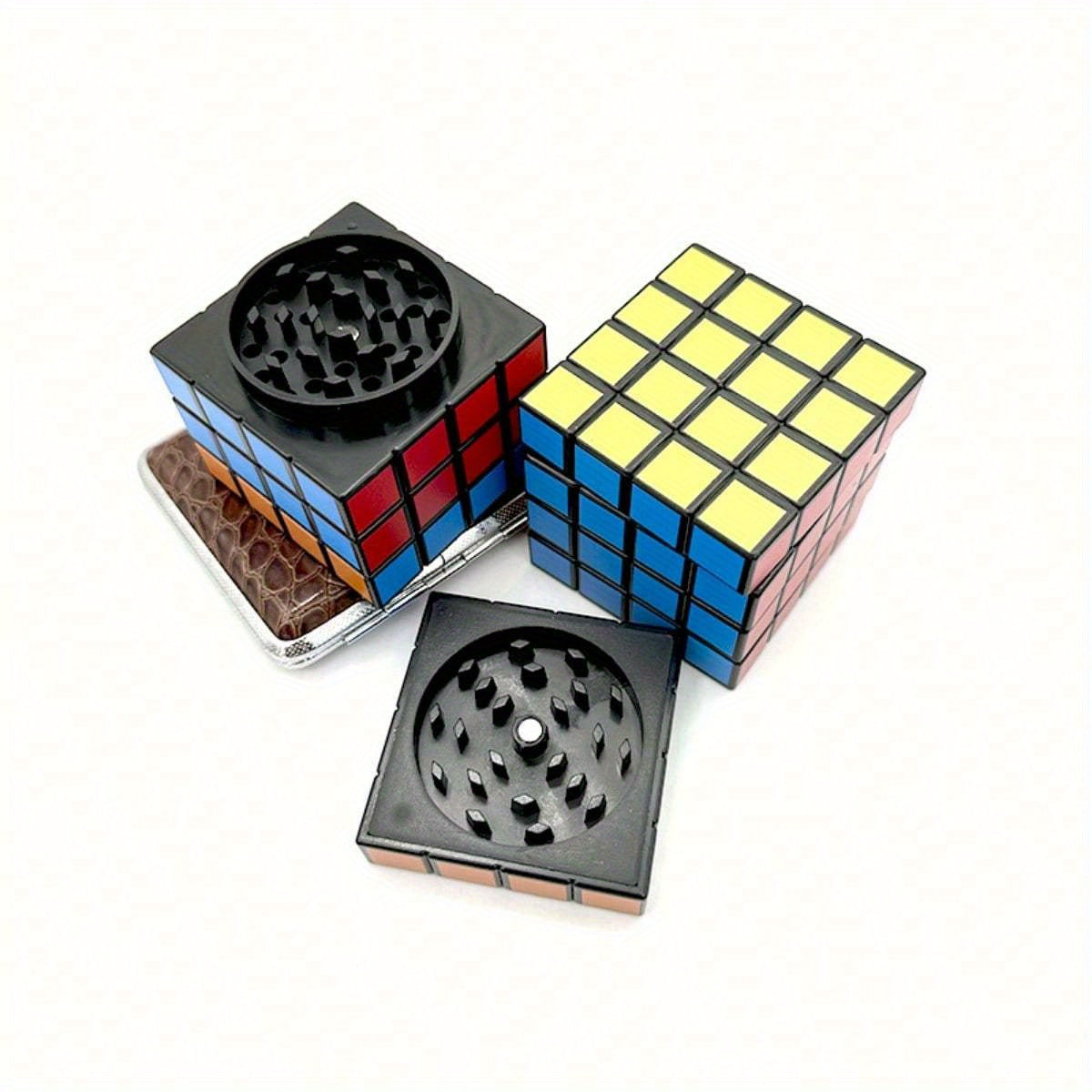 Grinder Cube Métal 58mm Quatre Couches Manuel Original Durable Pour Fumeurs Compact by LSDLBoutique.ch