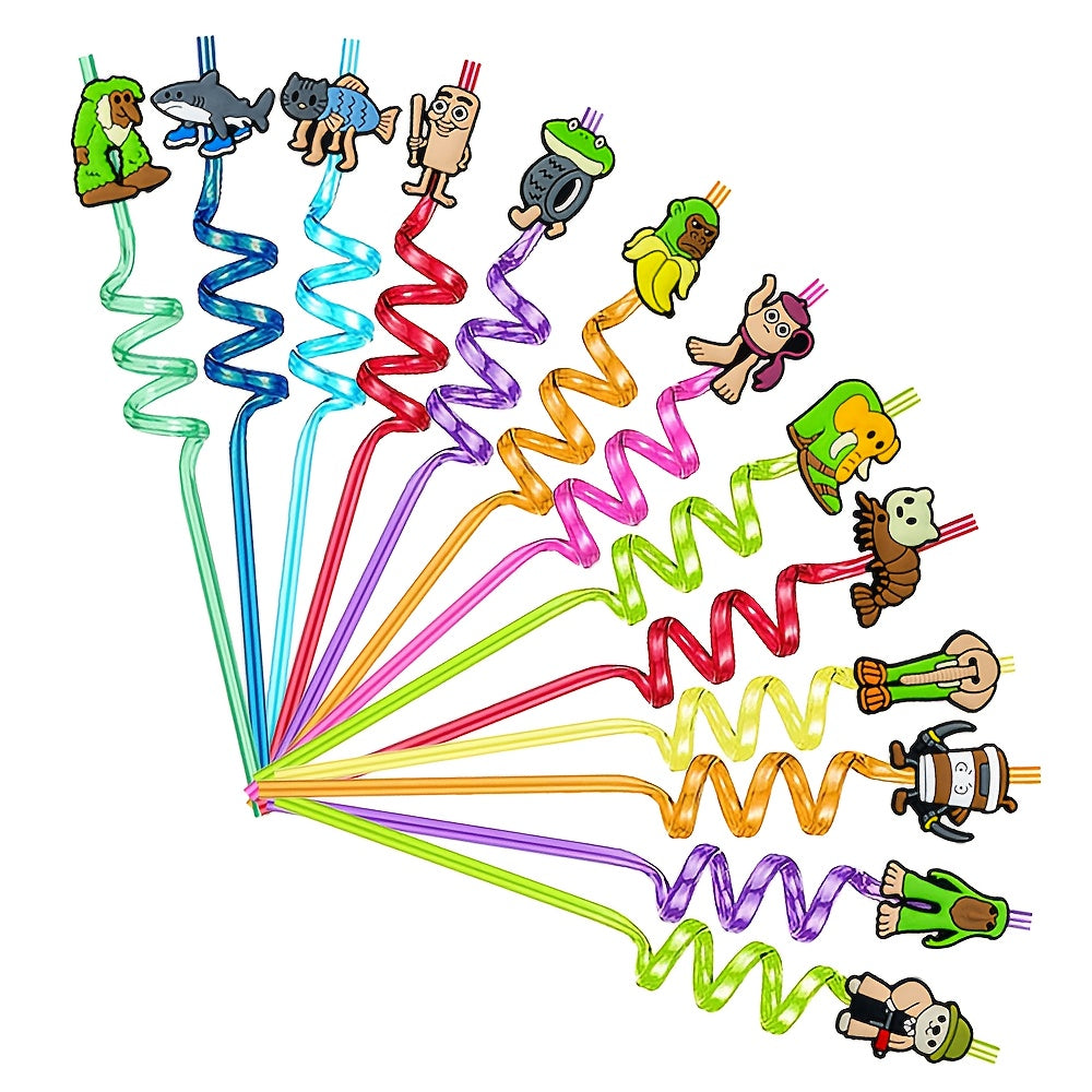 Set 13/26 Attaches Déco pour Pailles – Thème Brainrot Sahur & Tralalero by LSDLBoutique.ch