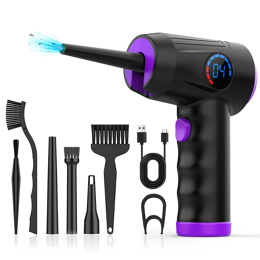 AeroDust – Souffleur d’Air Électrique Sans Fil 51000 RPM, 4 Vitesses & Écran LCD by LSDLBoutique.ch