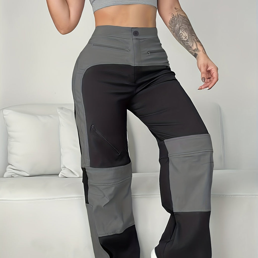 UrbanEase – Pantalon Cargo Femme Vintage à Blocs de Couleur by LSDLBoutique.ch