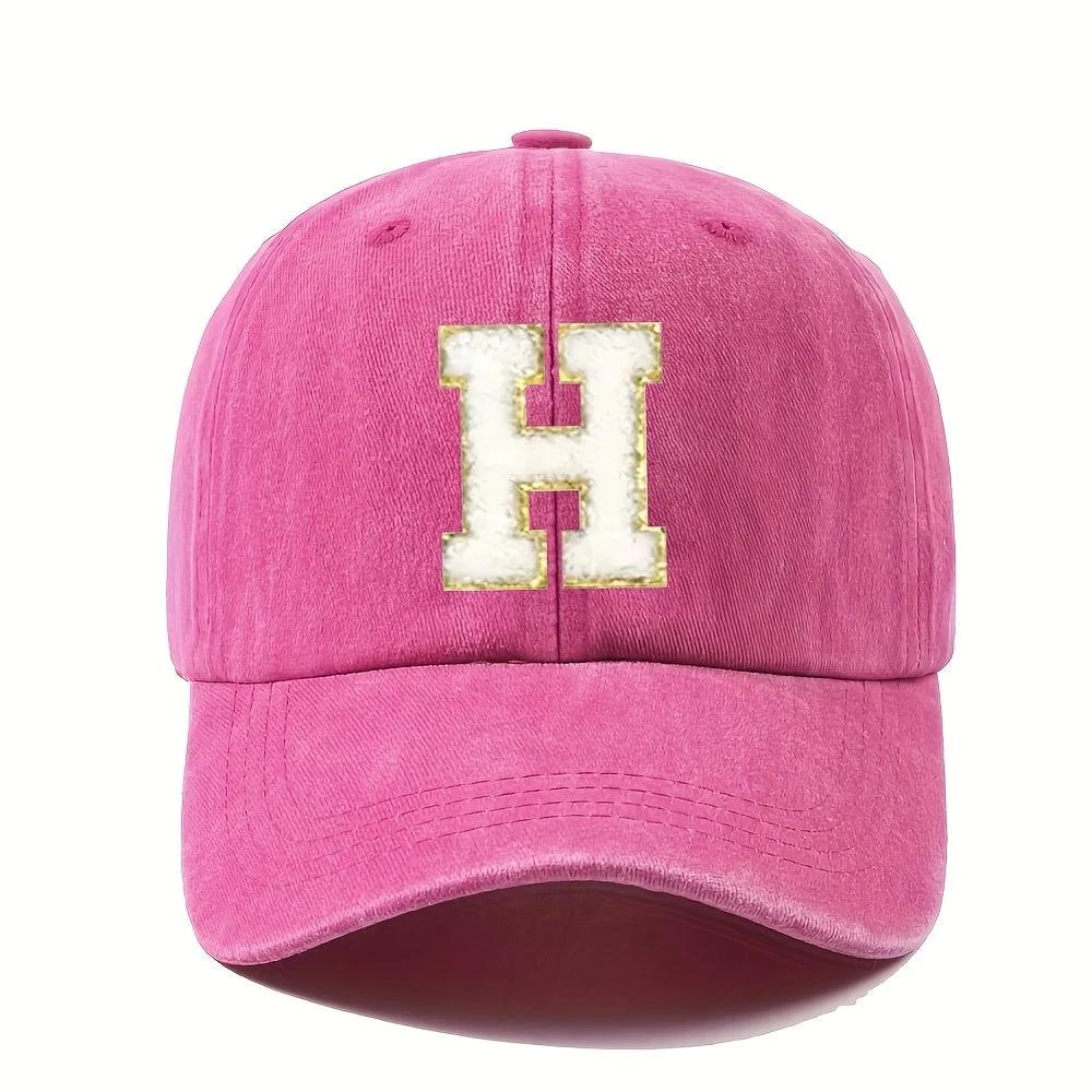 Casquette Vintage Alphabet A Z Rose Dorée Style Y2K Signée LSDLBoutique Pour Chaque Lettre by LSDLBoutique.ch