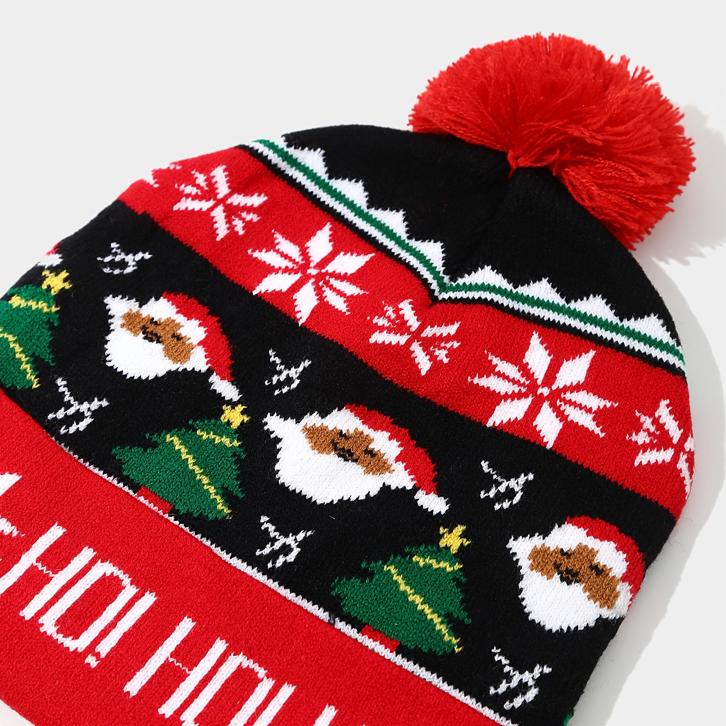 Bonnet De Noël Renne Bonhomme De Neige Sapin Avec Pompon Unisexe Édition Raffinée by LSDLBoutique.ch