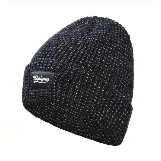Bonnet Réfléchissant Hiver Unisexe Doublé Polaire Chaud Léger Confort Sécurité Idéal Neige by LSDLBoutique.ch
