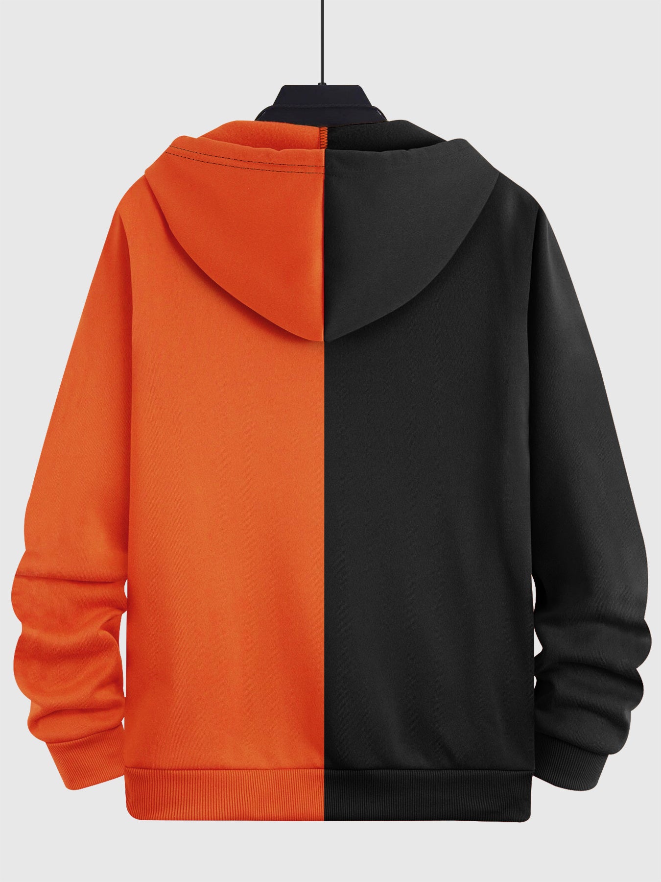 Sweat à Capuche Bicolore pour Homme – Style Sportswear Décontracté