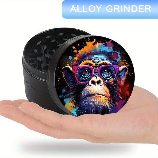 Grinder Gorille Lunettes Roses 4 Couches Zinc Design Fun by LSDLBoutique.ch