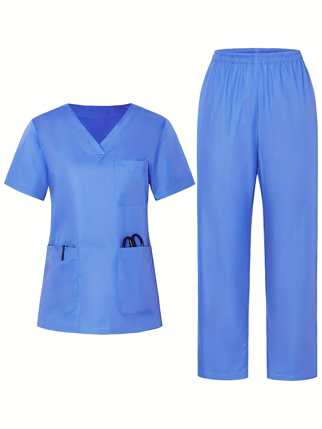 MedStyle – Ensemble Uniforme Col V Femme, Chemise et Pantalon by LSDLBoutique.ch