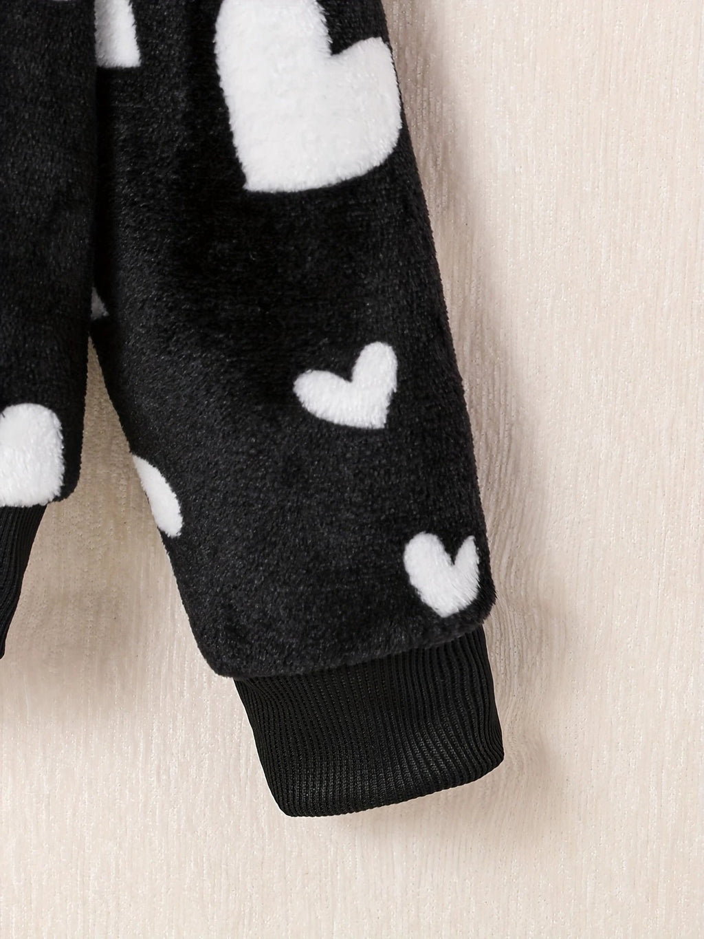 Cardigan À Capuche Zippé Imprimé Cœur